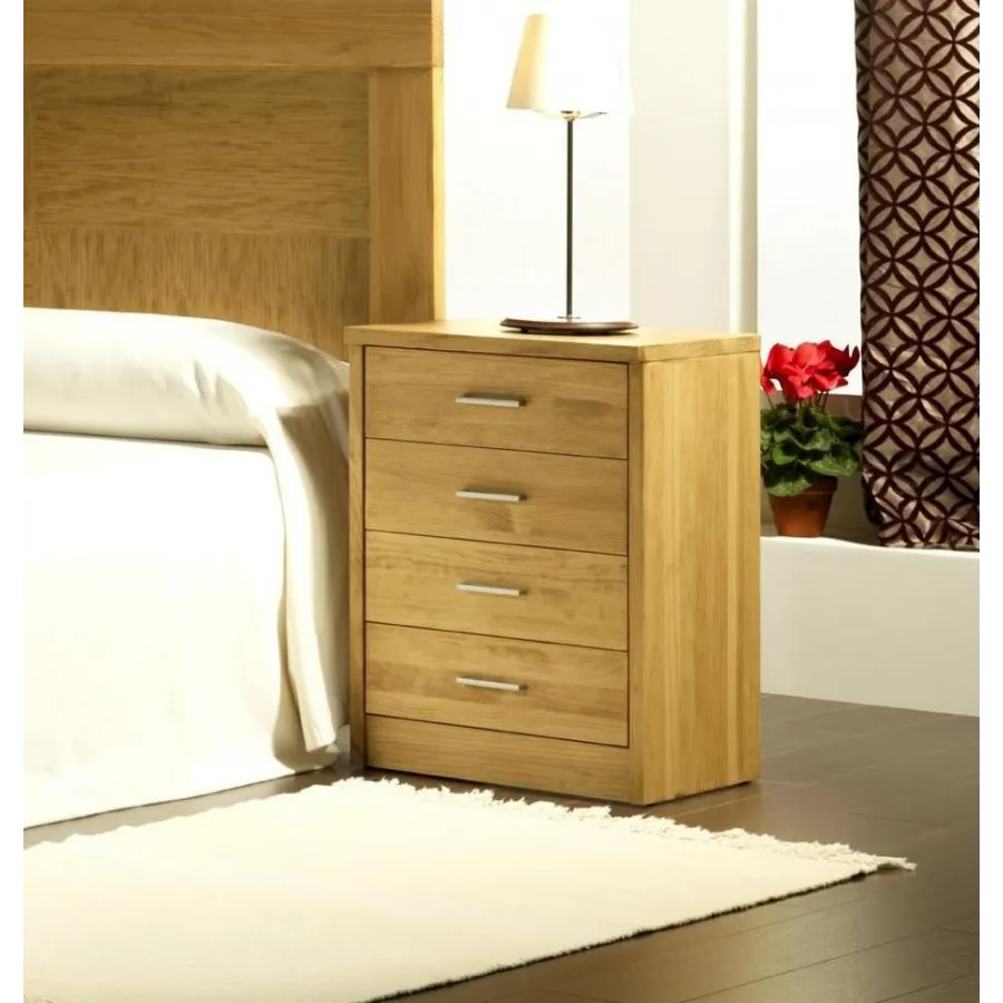 Mesita 4 cajones Nova madera maciza
