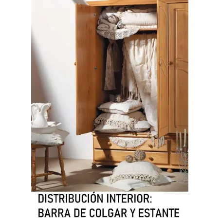 Armario Nova 4 puertas macizas con altillo