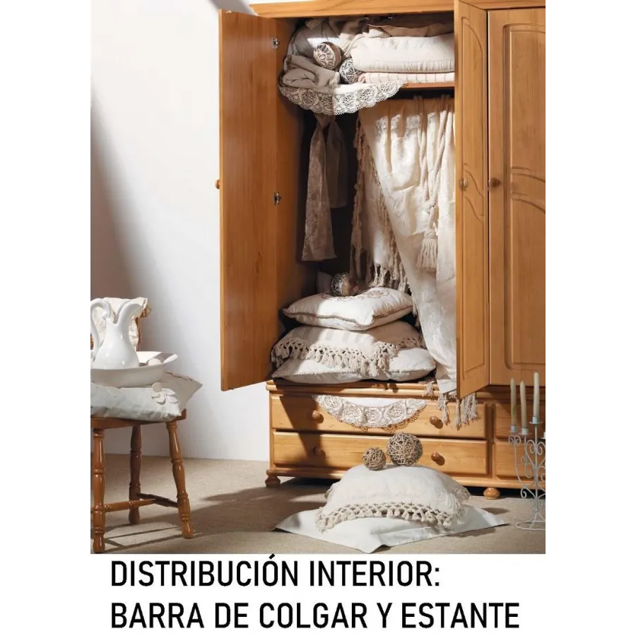 Armario modelo Nova 2 puertas macizas con altillo