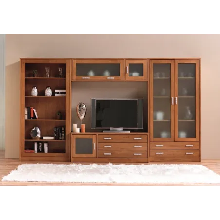 Modular de salón en madera Natura