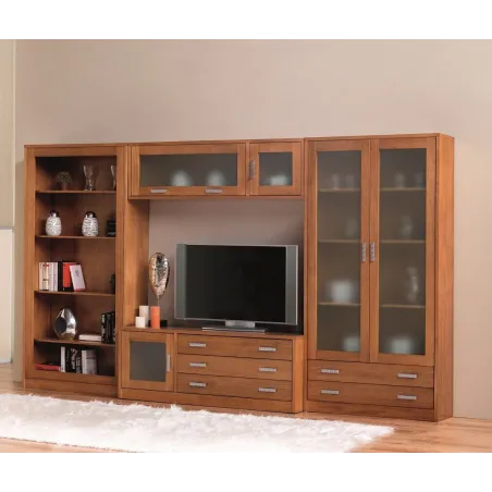 Modular de salón en madera Natura