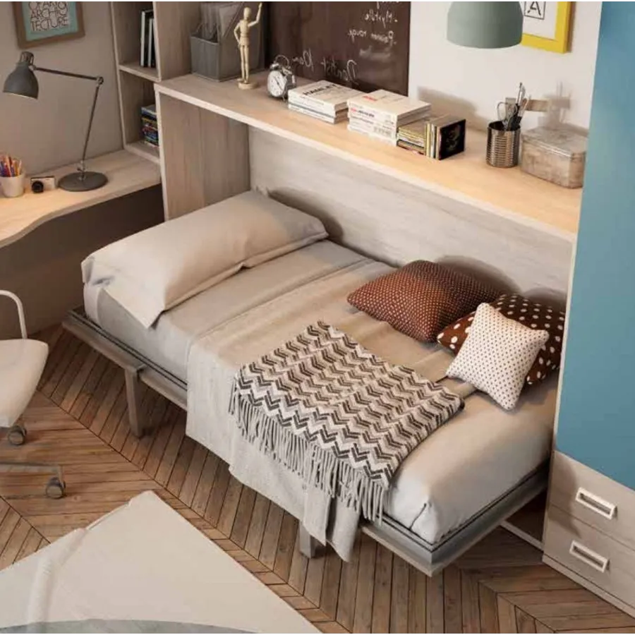 Cama abatible horizontal para colchón individual Mueble Descanso Málaga