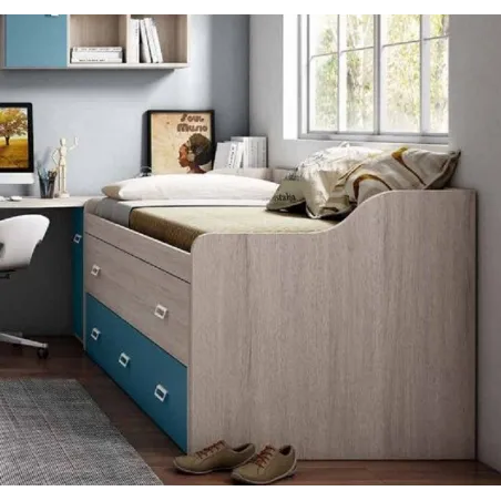 Cama compacta Lolipop con cajones gran capacidad