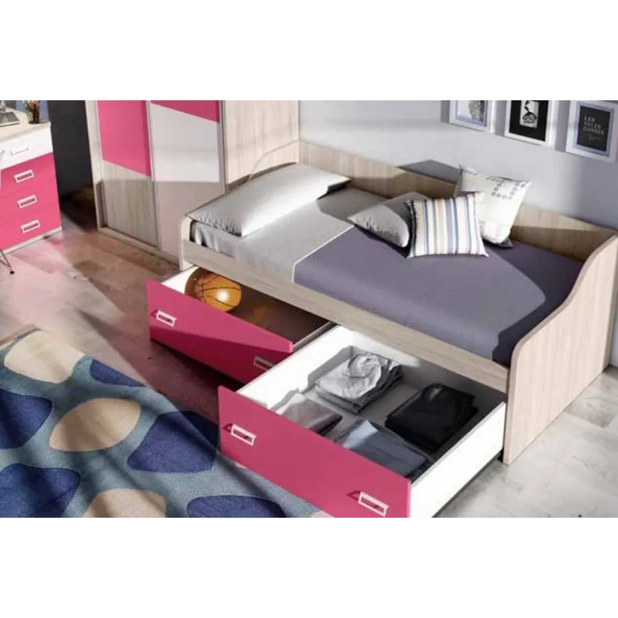 Cama nido con cajones