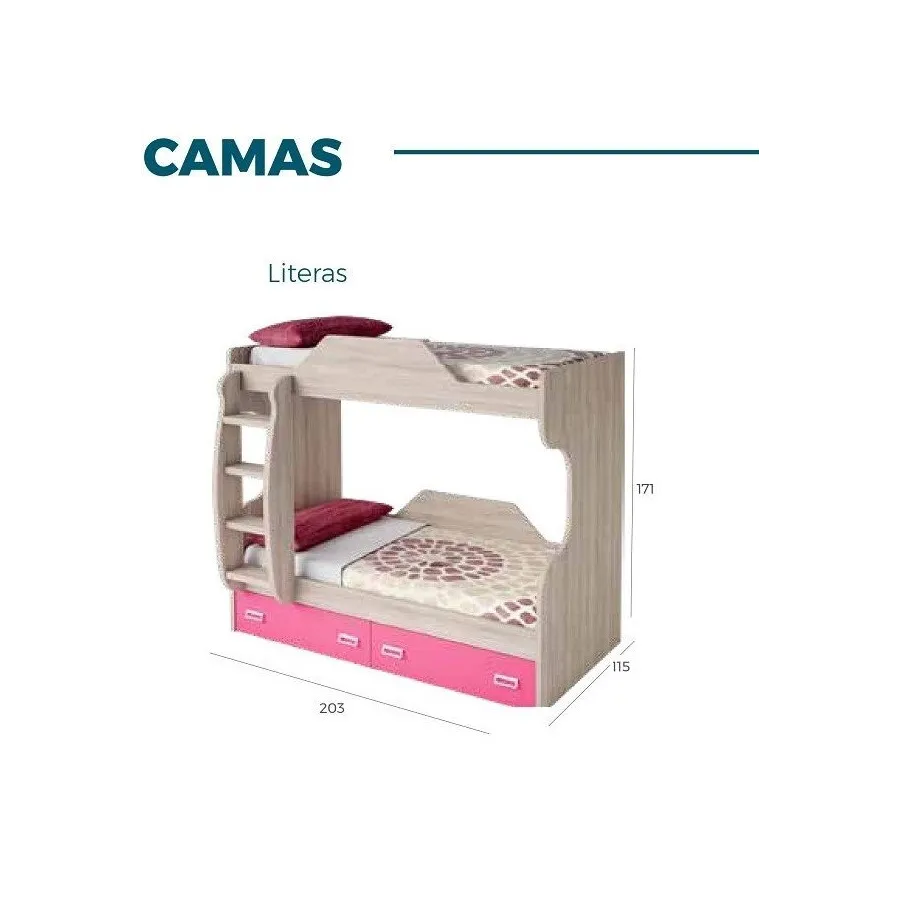 Litera 105x190 cm. moderna duradera de oferta