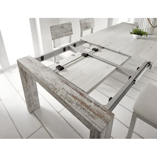 Mesa con doble extensible de carro Évora Melamina
