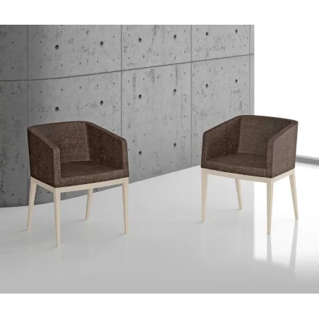 Sillón tapizado Tetris de diseño moderno