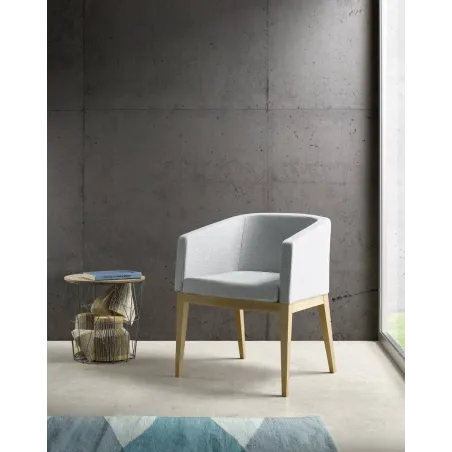 Sillón tapizado Tetris de diseño moderno