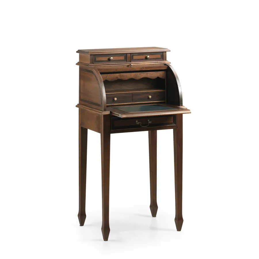ESCRITORIO VINTAGE PEQUEÑO CON PERSIANA + BANDEJA EXTRAIBLE en Mueblesguadalhorce.es