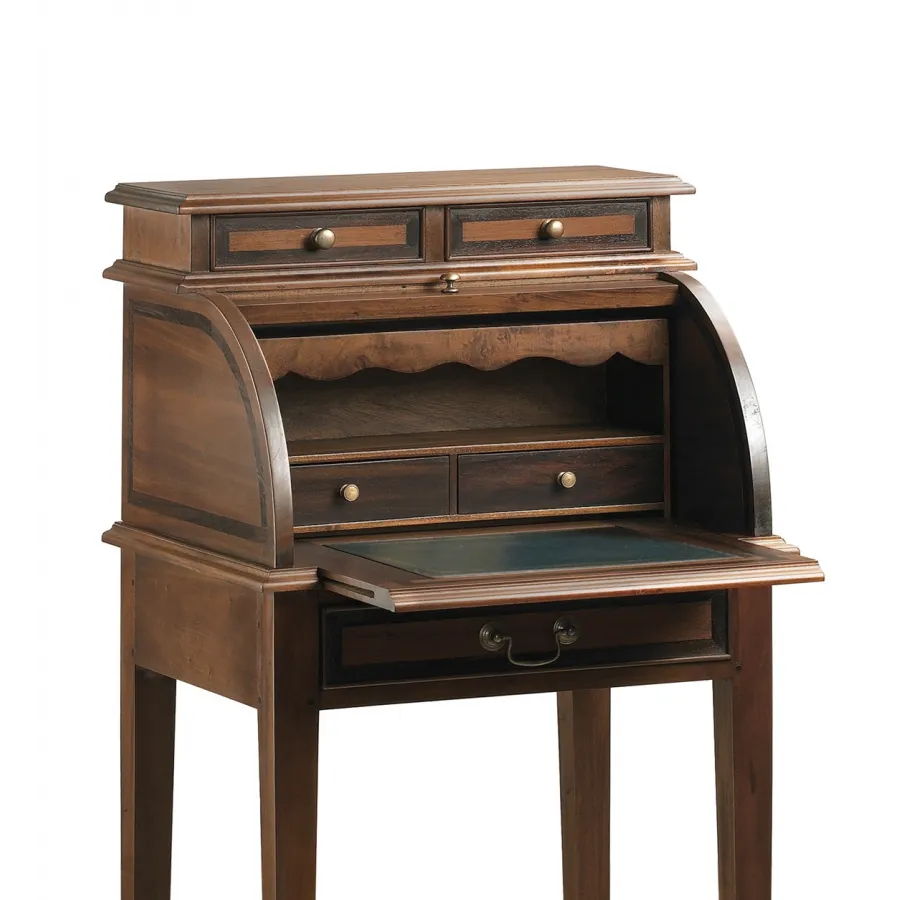 ESCRITORIO VINTAGE PEQUEÑO CON PERSIANA + BANDEJA EXTRAIBLE en Mueblesguadalhorce.es