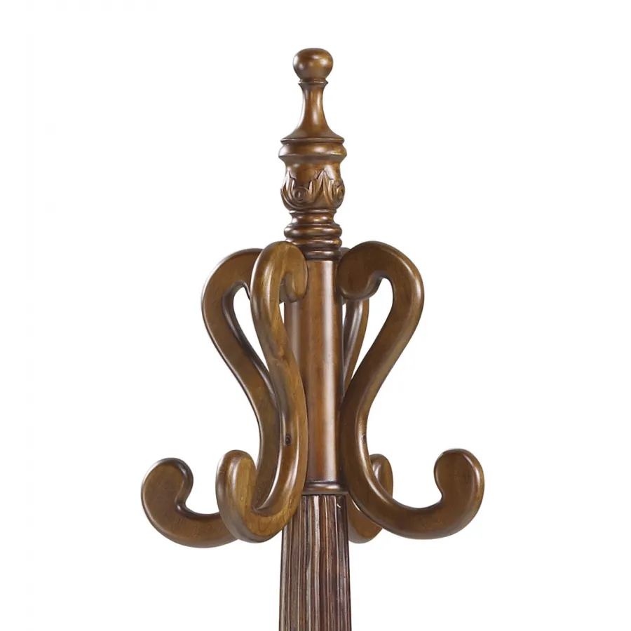 PERCHERO VINTAGE GIRATORIO 8 COLGADORES DE MADERA en Mueblesguadalhorce.es