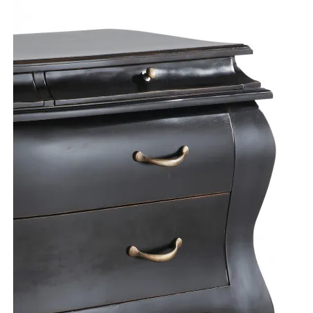 COMODA VINTAGE NEGRA 4 CAJONES en Mueblesguadalhorce.es