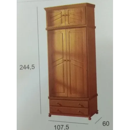 Armario 2 puertas macizas modelo Provenza en MuebleDescanso.com