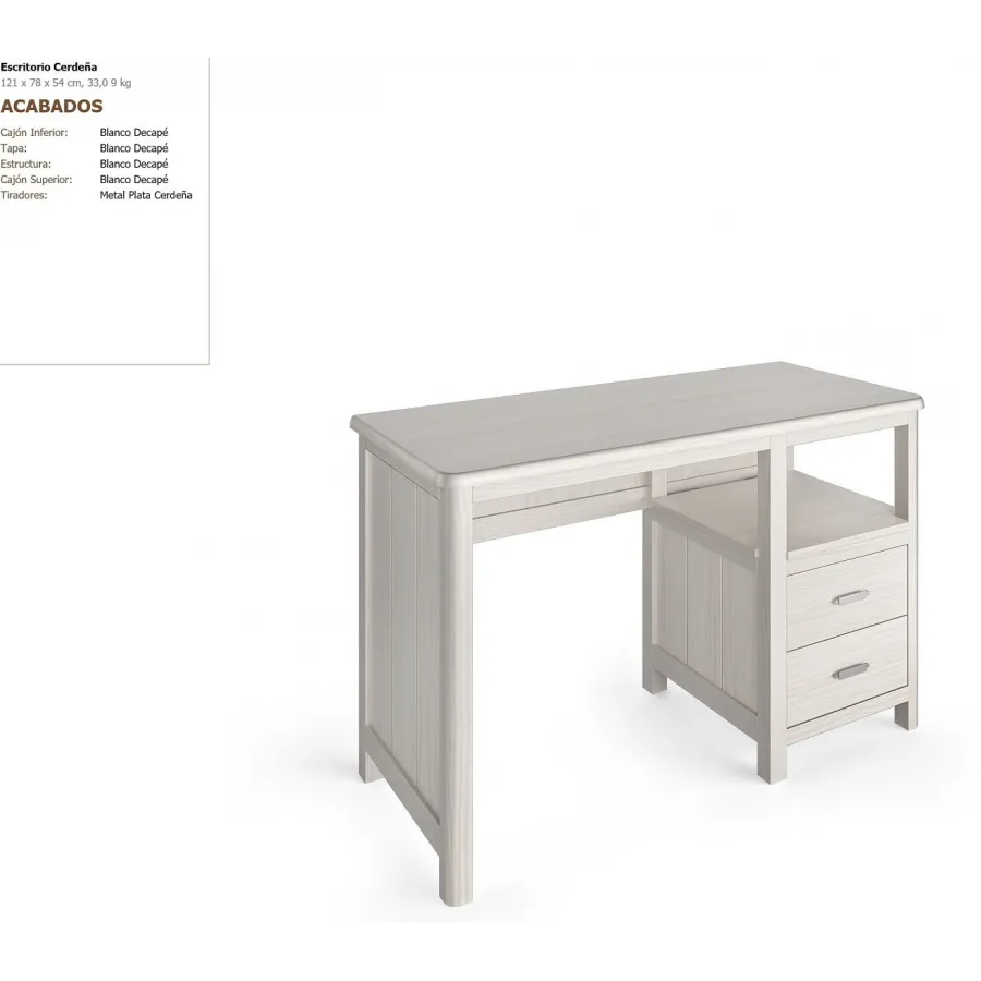 Escritorio Cerdeña colonial en Mueblesguadalhorce.es