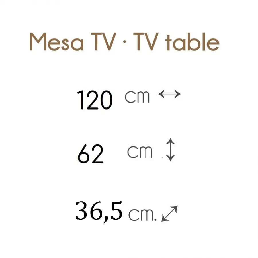 MESA TV MODERNA CON RUEDAS en Mueblesguadalhorce.es