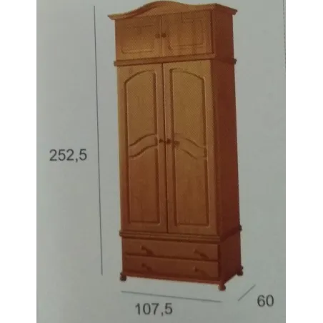Armario 2P modelo Provenza Juvenil en MuebleDescanso El Viso de Málaga