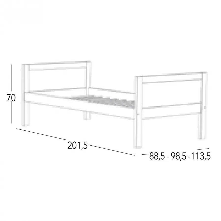 Cama Plafón juvenil en Mueblesguadalhorce.es