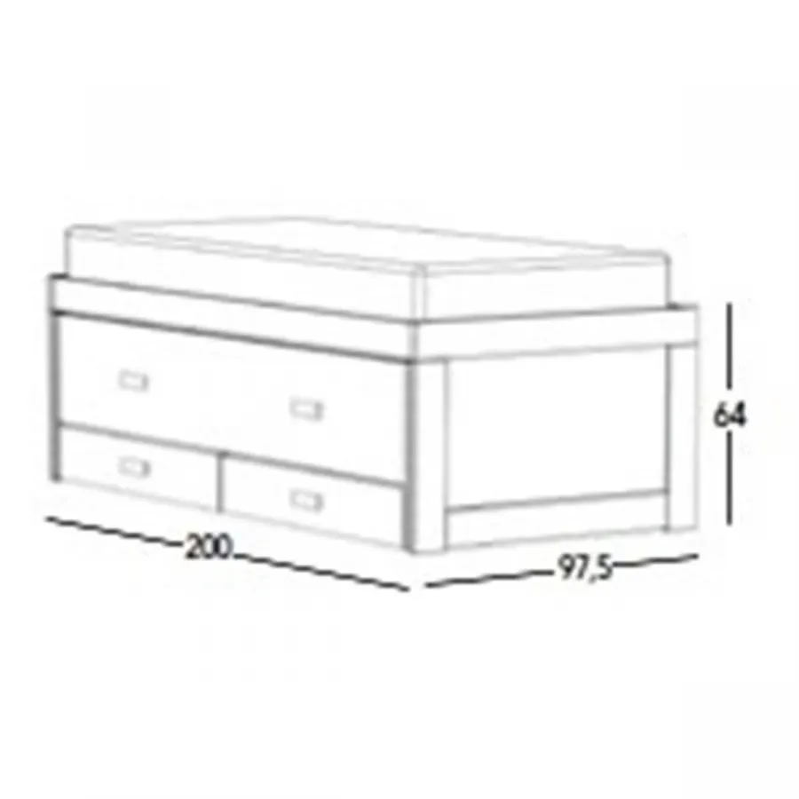 Compacto Coral madera pino