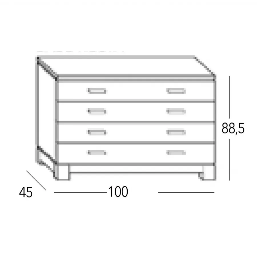 Cómoda 100 Vega en Mueblesguadalhorce.es