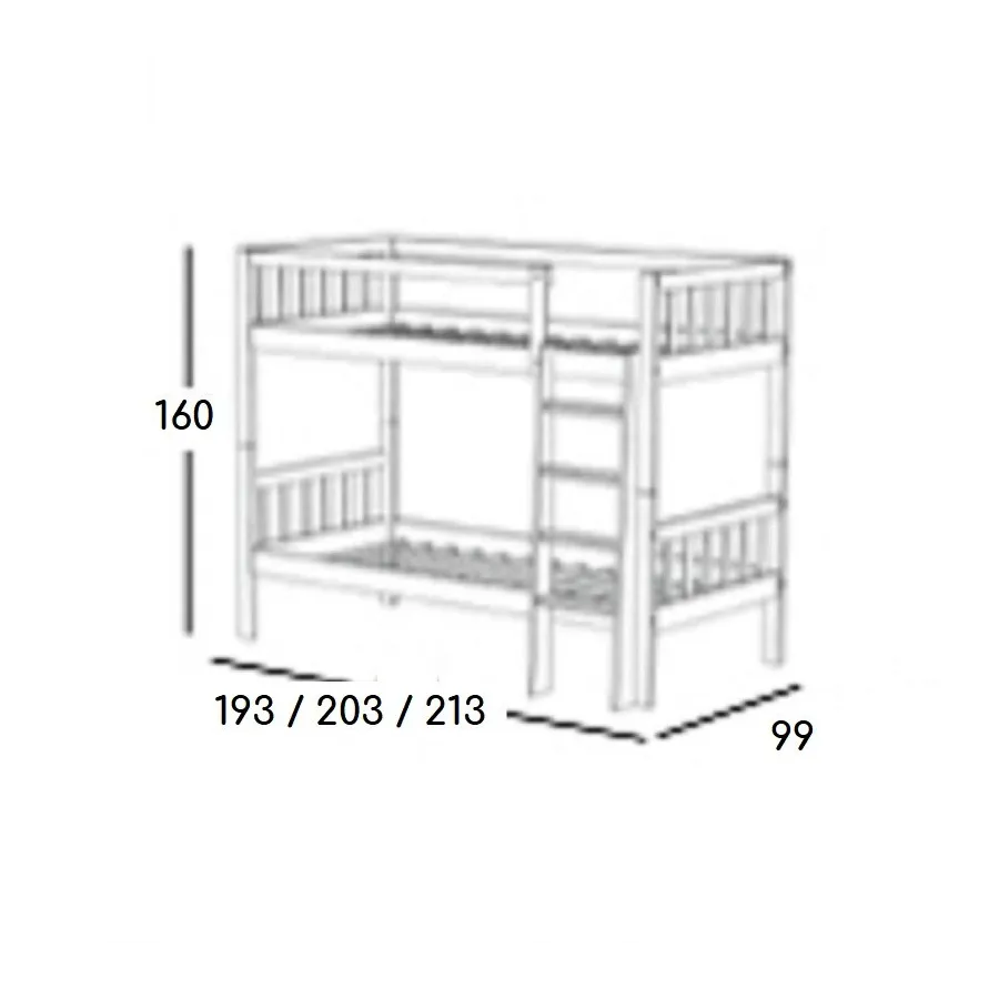 Litera Coral Palillos 90 en Mueblesguadalhorce.es