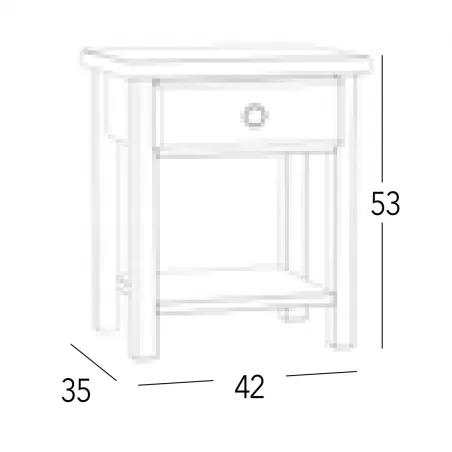 Mesita Provenza 1C en Mueblesguadalhorce.es