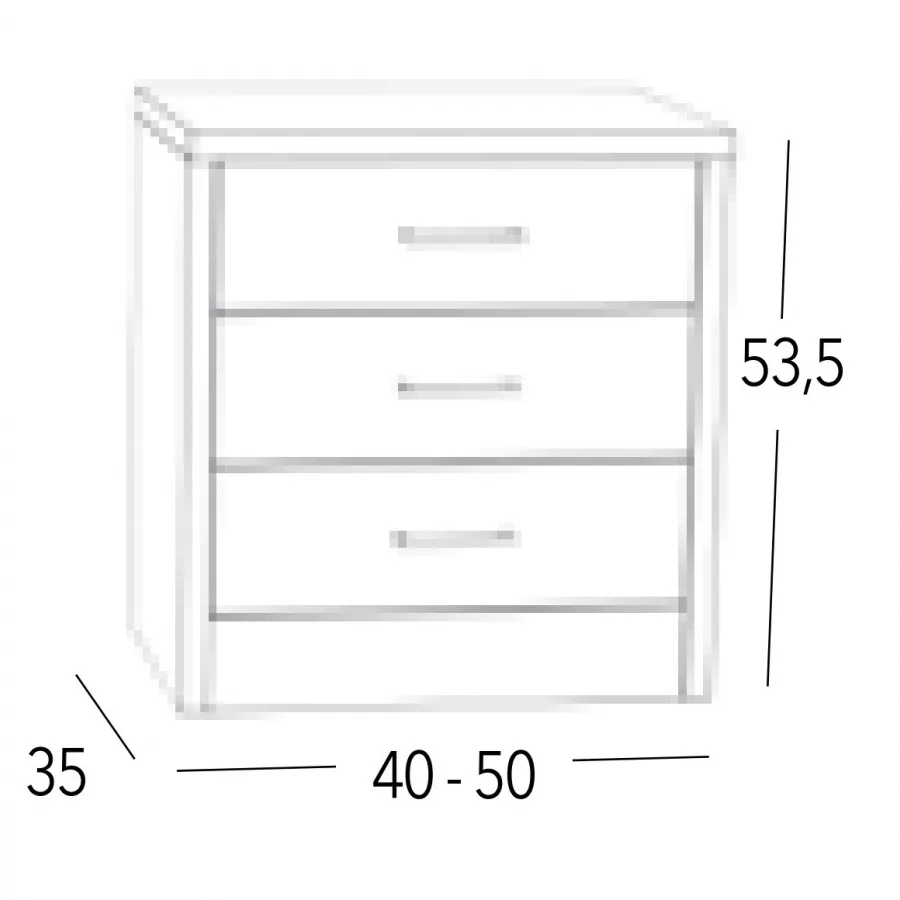 Mesita Coral 3C en Mueblesguadalhorce.es