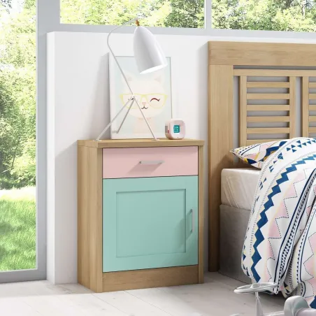 Mesita Coral 1C 1P en Mueblesguadalhorce.es