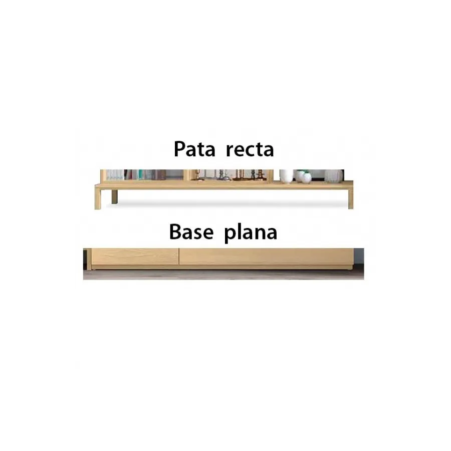 Mesita Zoe 1C pata madera en Mueblesguadalhorce.es