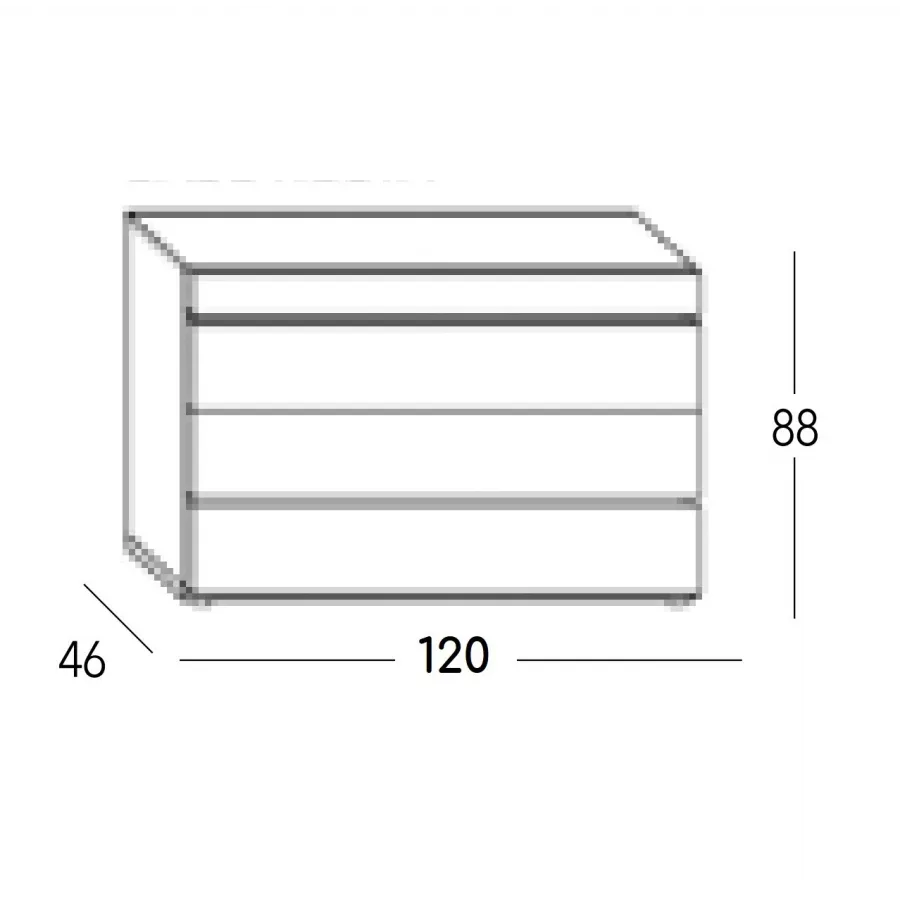 Cómoda Zoe diseño actual en Mueblesguadalhorce.es