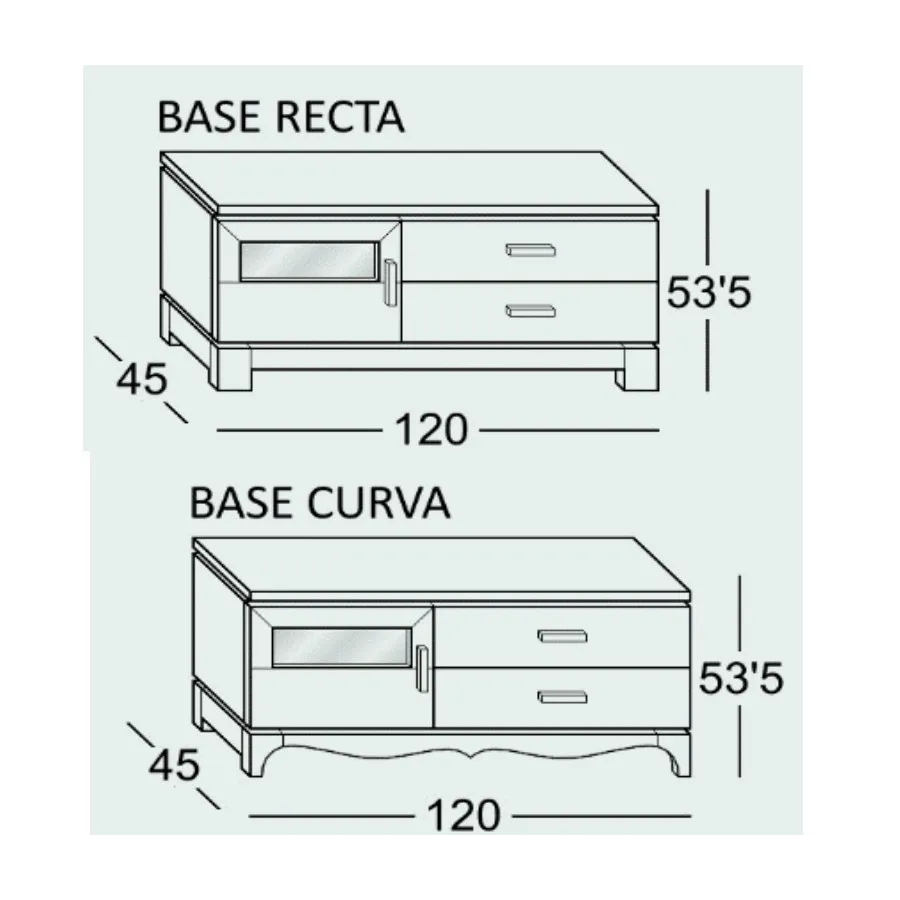 Mesa tv contemporáneo