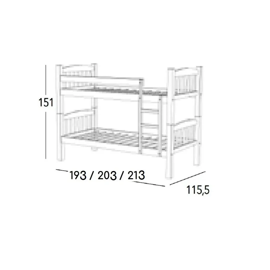 Litera Comon 105 juvenil en Mueblesguadalhorce.es