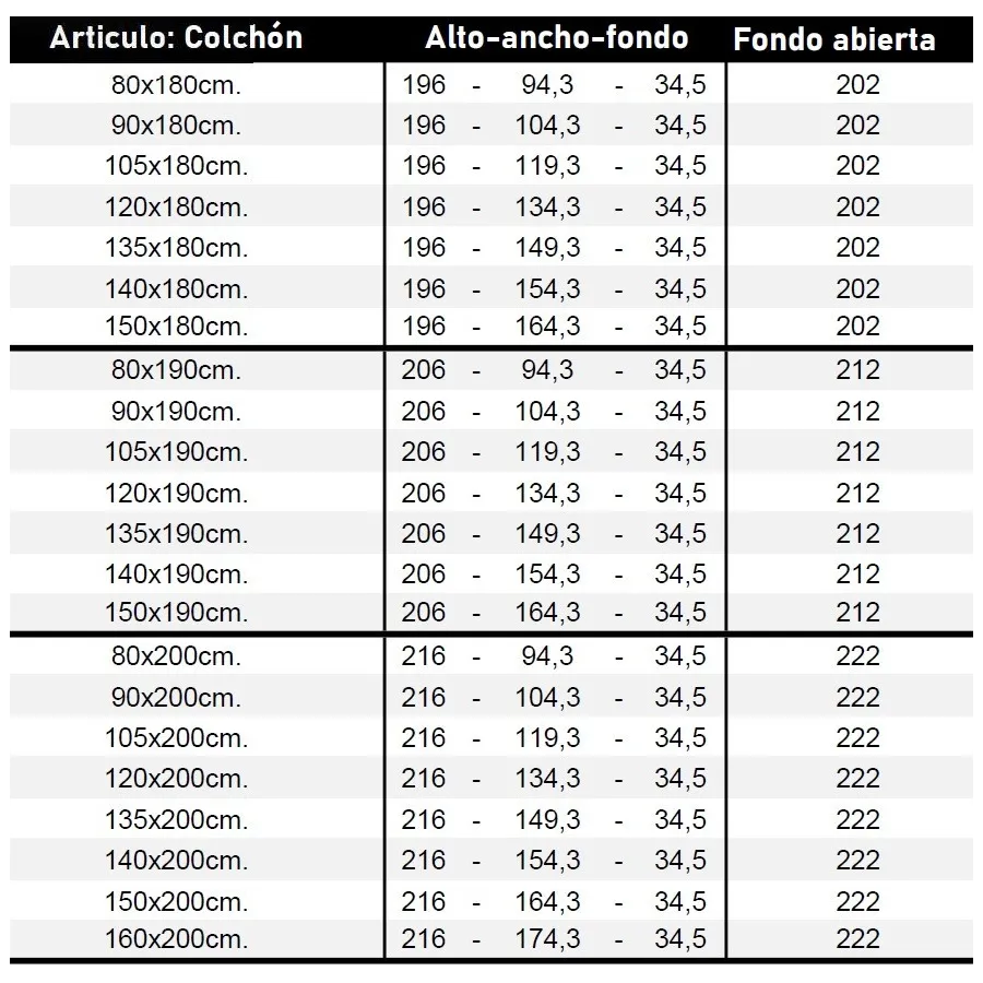Cama abatible vertical Space Up
