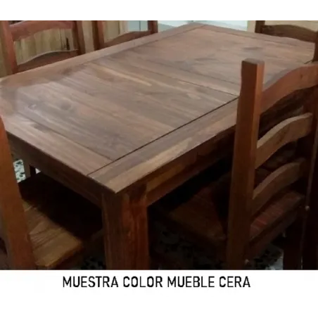 MESITA DE NOCHE RUSTICA MADERA MACIZA 1P1C