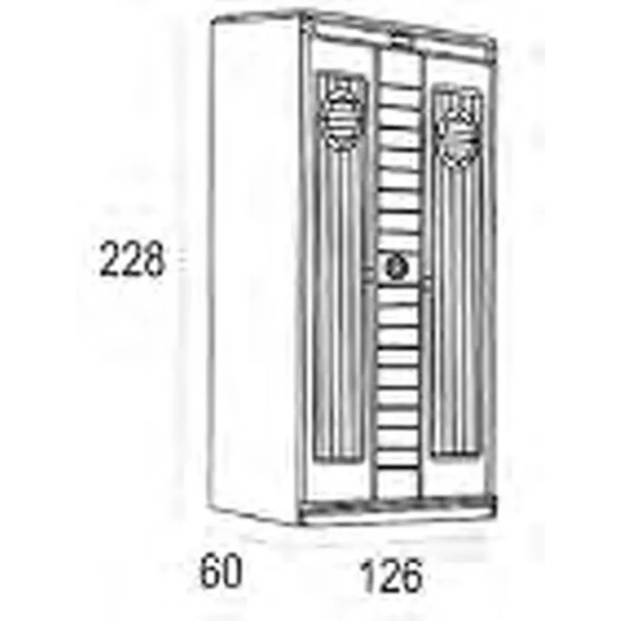 Armario dos puertas Camarote grandes dimensiones en Muebledescanso.com