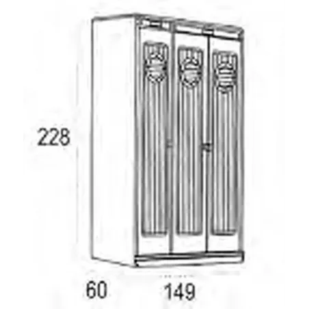 Armario 3 puertas Camarote en Muebledescanso El Viso