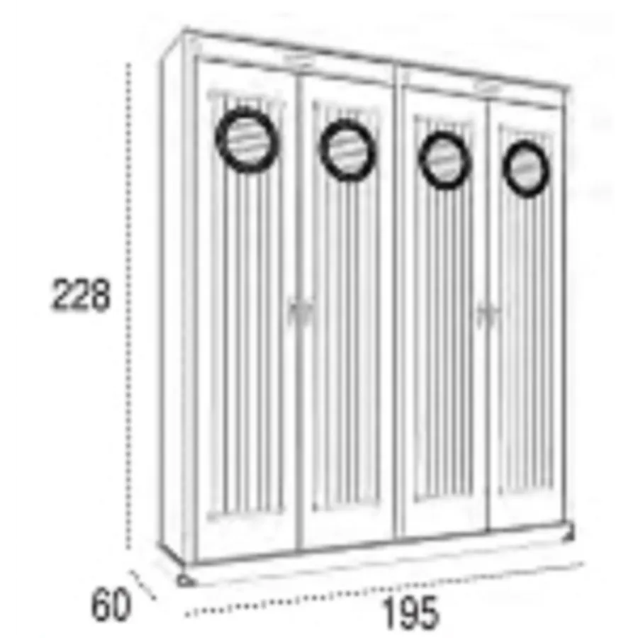 Armario Camarote 4 puertas en Muebledescanso Málaga