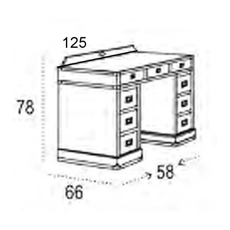 Escritorio Camarote colonial en Mueblesguadalhorce.es