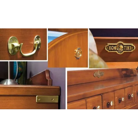 Litera colonial Camarote con escalera de cajones en Mueblesguadalhorce.es