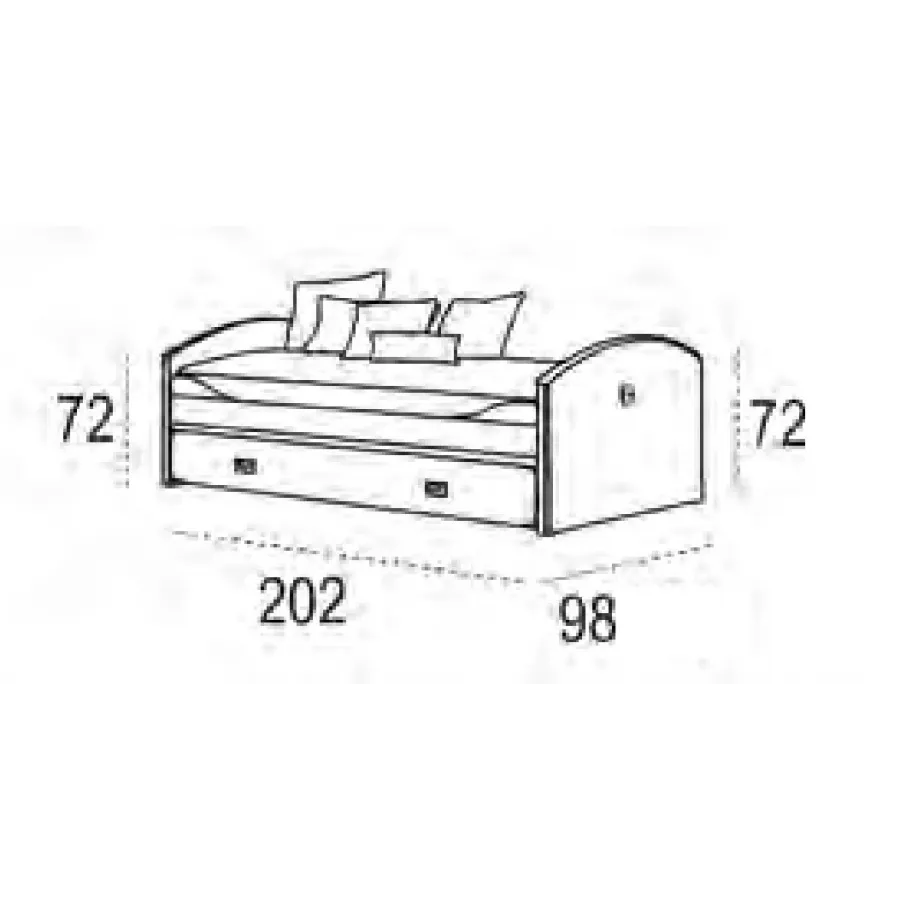 Cama nido 90 Camarote con arrastre en Mueblesguadalhorce.es