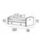 Cama nido 90 Camarote con arrastre en Mueblesguadalhorce.es