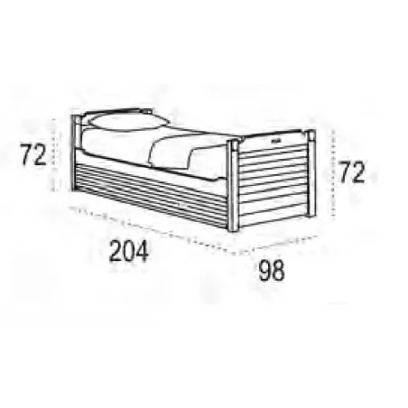 Cama nido 90 Camarote con cajones en Mueblesguadalhorce.es