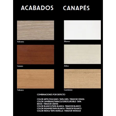 Canapé articulado crono 1 cuerpo patas de haya