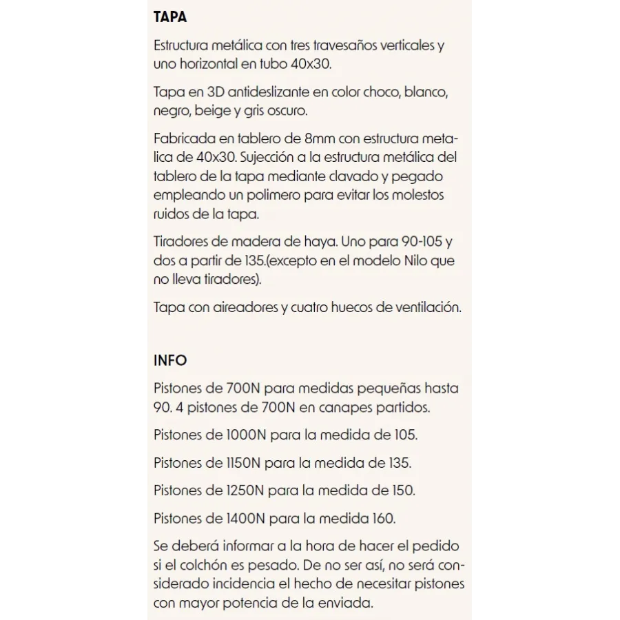 Cama con almacenamiento