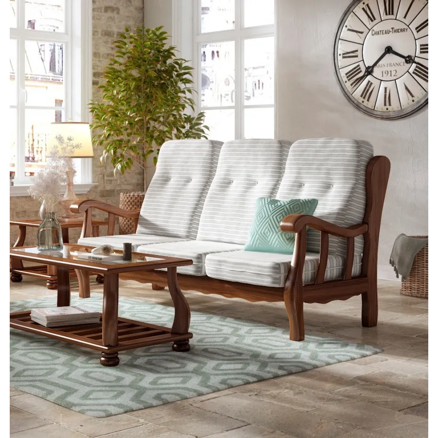 Sofá Provenzal de diseño 3 plazas