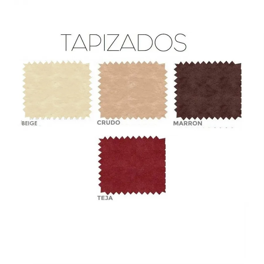 Sofá Provenzal tres plazas madera vista