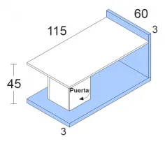 Mesa de centro Cubo Class en Mueblesguadalhorce.es 2