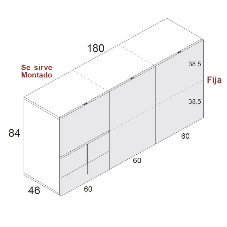 Aparador Class 843 en Mueblesguadalhorce.es