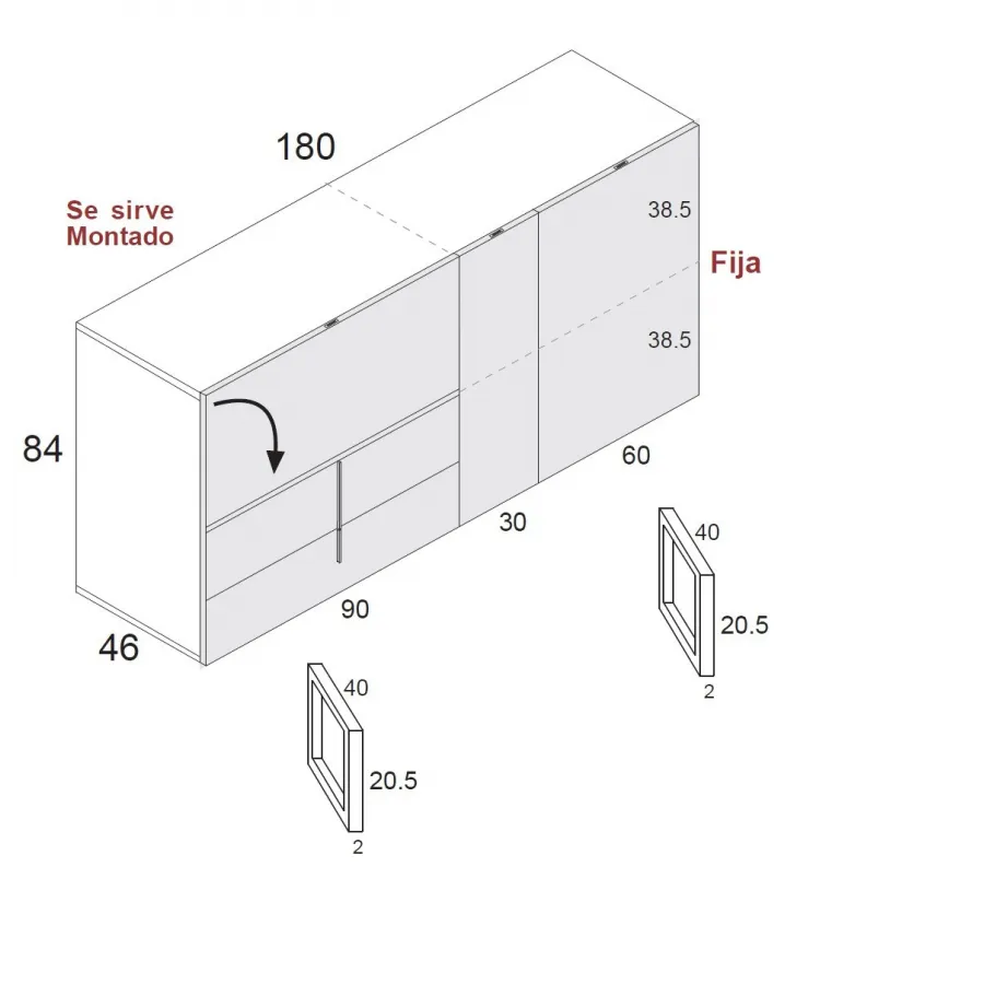Aparador Class 841 en Mueblesguadalhorce.es