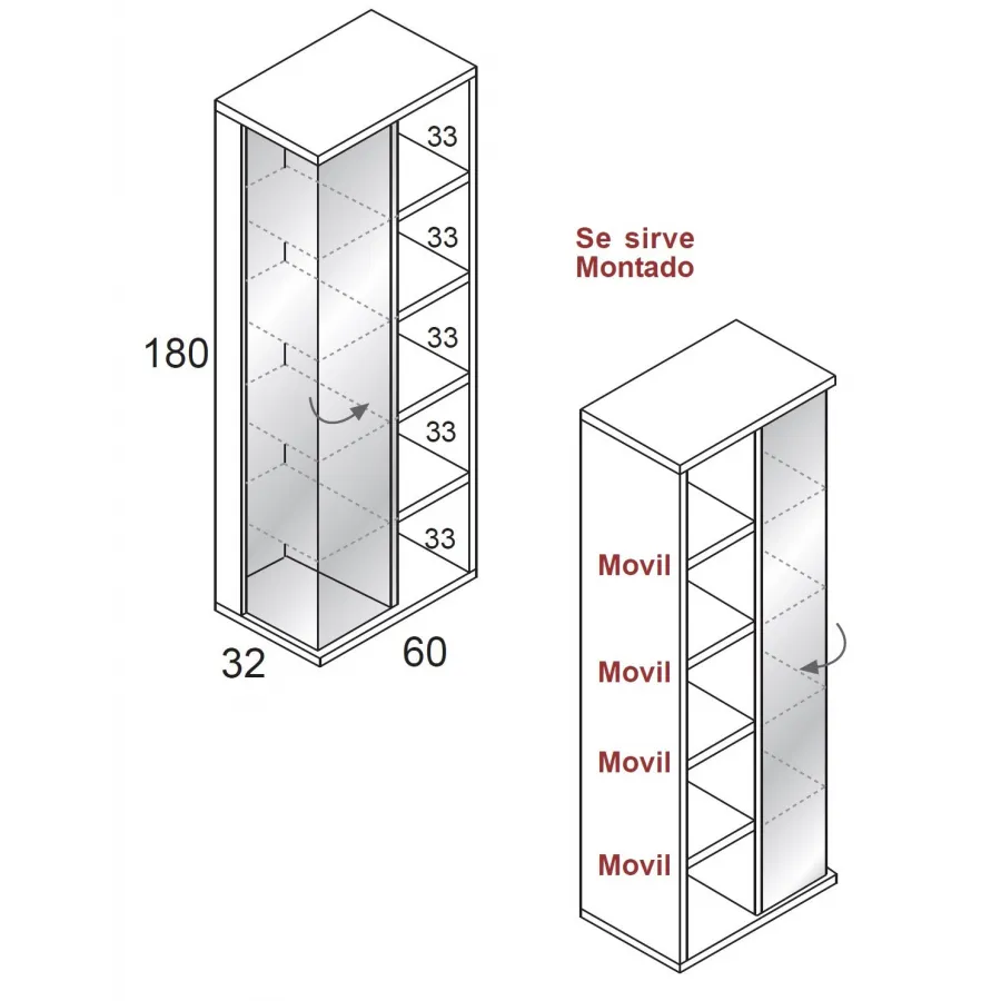 Vitrina Class C237 en Mueblesguadalhorce.es
