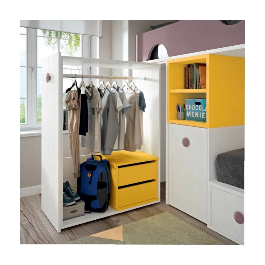 CAMA TREN CON ARMARIO Y ESCRITORIO OCULTOS